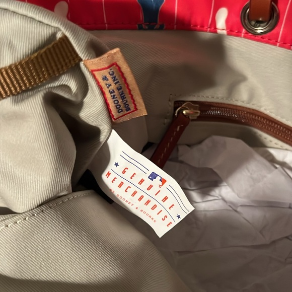 NWT Dooney & Bourke Phillies Baseball Tote Bag Purse - Picture 6 of 6